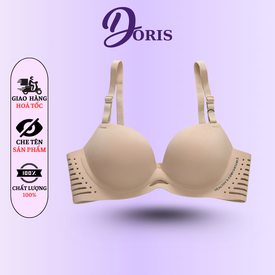 Áo Ngực Đúc Su Không Gọng Đệm Mỏng Mềm Mịn Thoáng Mát DORIS D18