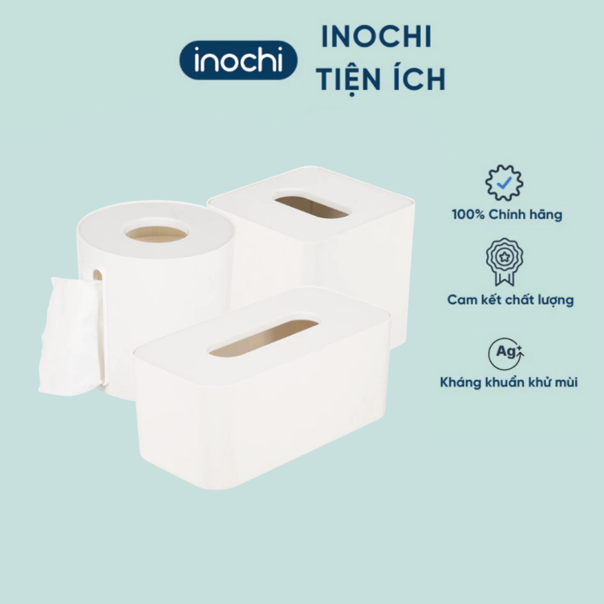 Hộp khăn giấy tròn, vuông, chữ nhật Sano bền đẹp, tiện dụng - CHÍNH HÃNG INOCHI