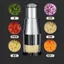 DỤNG CỤ DẬP TỎI YIGOU CÁN DÀI ĐA NĂNG - Inox 304 không gỉ, nhấn tay nhẹ nhàng, dập hành, tỏi, ớt hiệu quả