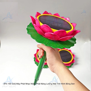 Máy Niệm Phật Năng Lượng Mặt Trời ，Máy Tụng Kinh Địa Tạng Năng Lượng Mặt Trời APEX Sen Vàng Âm Thanh To Rõ