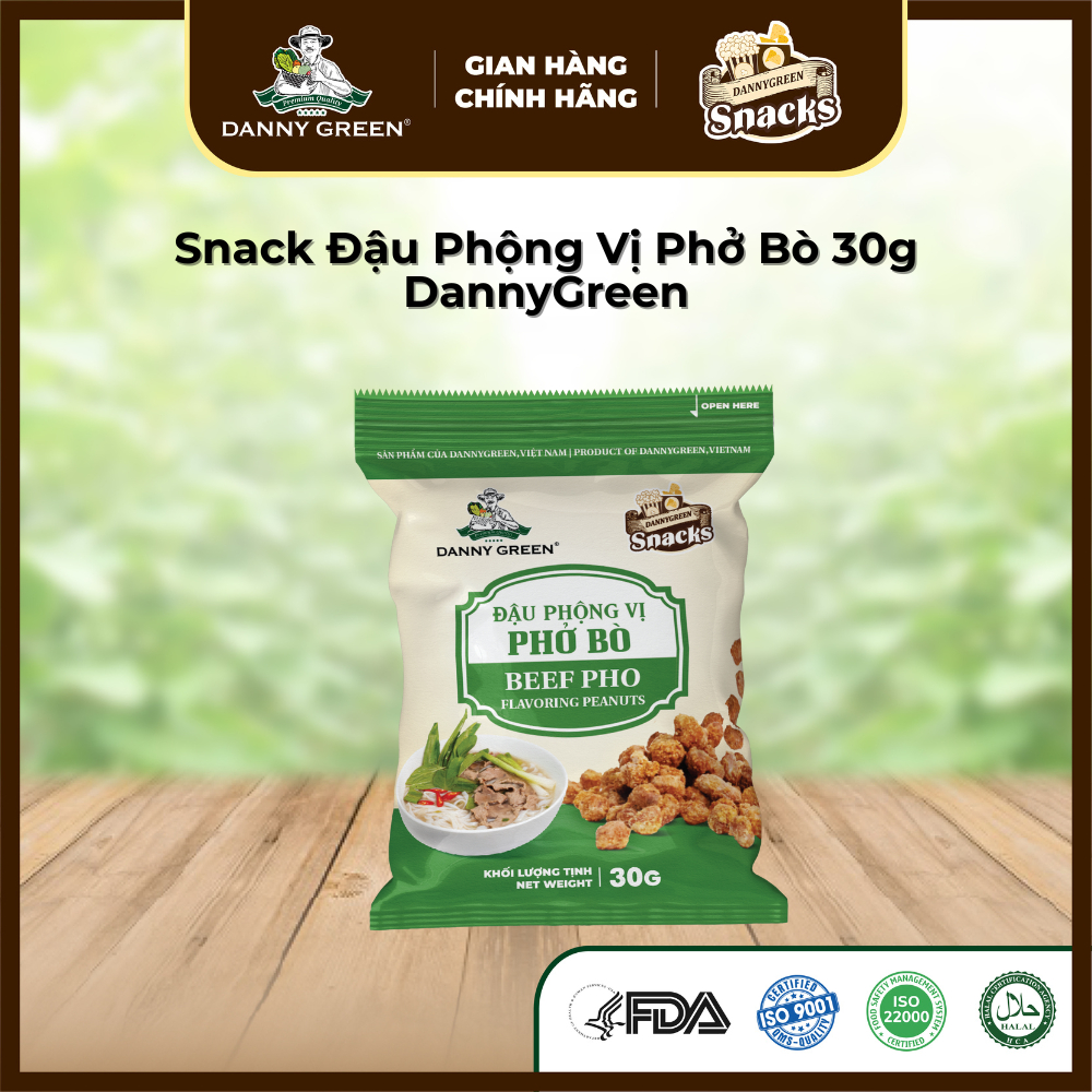 [DATE 10/01/2026] Túi Đậu Phộng Tẩm Vị DannyGreen 30g