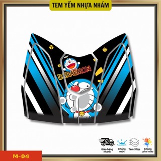 Tem yếm nhựa nhám xe Lead 2017-2024 trang trí yếm xe với decal 3 lớp bền màu - Bộ 2