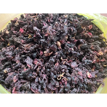 1Kg Hoa dâm bụt (hibiscus, atiso đỏ) khô hàng loại 1 đã tách bông tặng cỏ ngọt