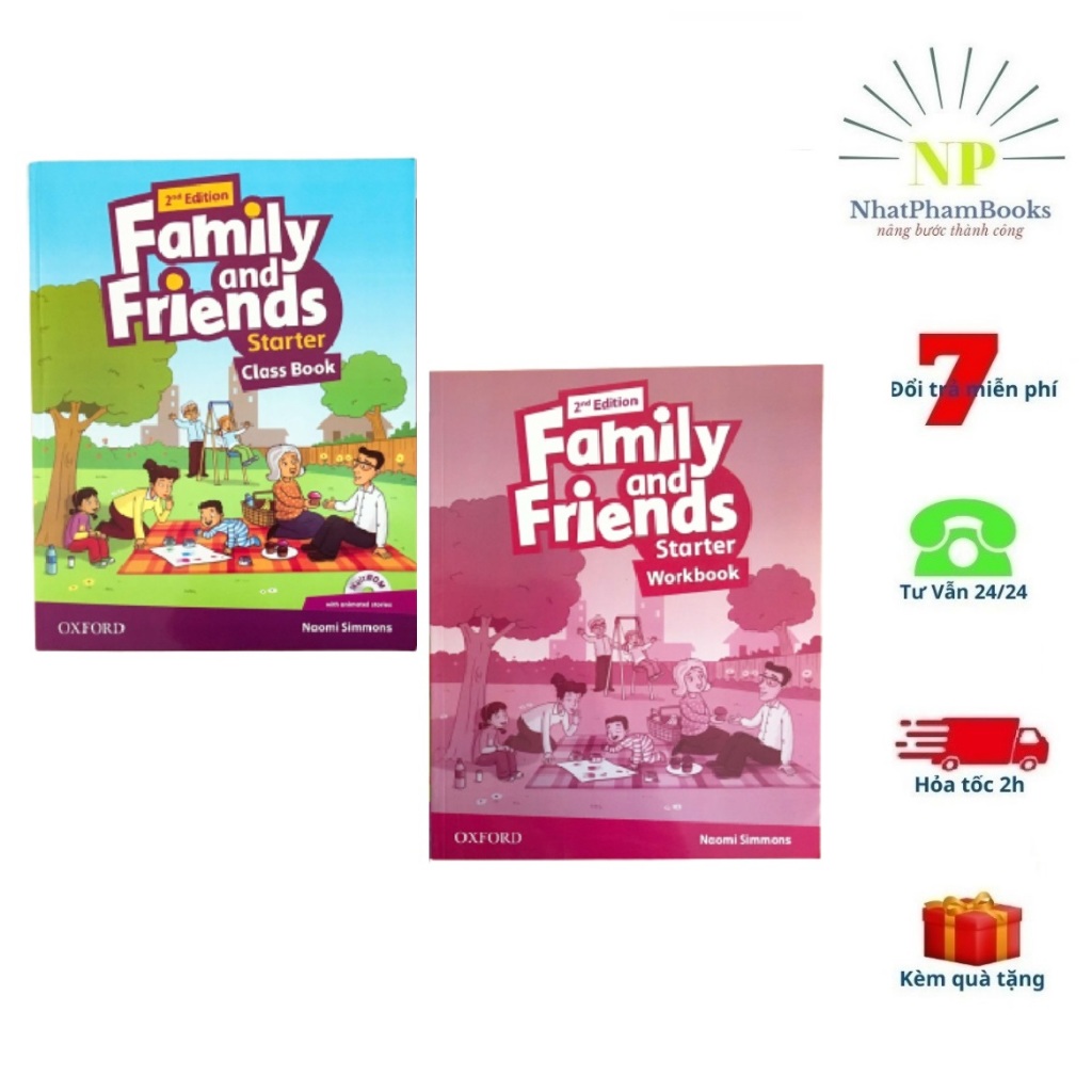 SÁCH - Bộ 2 cuốn Family And Friends Starter bản 2nd edition(Class Book ...
