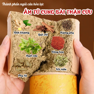 [NGẢI CỨU HỎA LỰC] Ấm tử cung bài thận cứu BỘI LAN ĐƯỜNG giúp bài hàn tử cung, giảm đau bụng kinh cho chị em ống 20x7cm