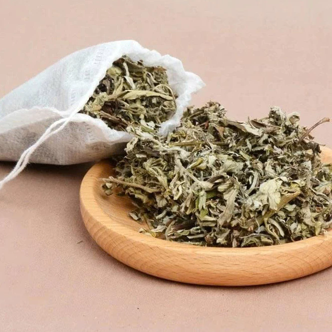 1Kg Lá Ngải cứu khô hữu cơ nguyên lá làm gối ngải cứu ngâm chân xông giải cảm sạch xanh thơm