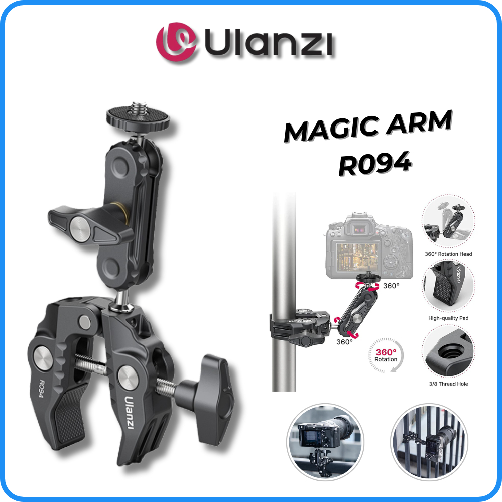 ULANZI R094 - Magic Arm Đa Năng, Xoay 360°, Tải Trọng 1,5Kg - Phụ Kiện ...