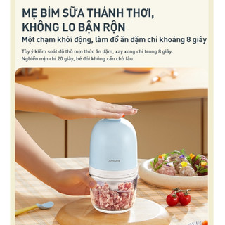 Máy xay thức ăn dặm 0.3L Joyoung JBFC-166, Lưỡi dao 6 cánh, Công suất 200W, Bảo hành 24 tháng