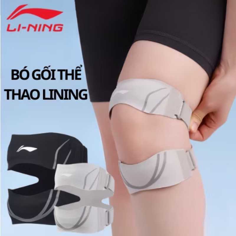🆘GIÁ TỐT🆘 Bó gối thể thao Li-ning cao cấp, bó gối có đệm silicon áp suất 2 chiều thoáng khí LDEU243