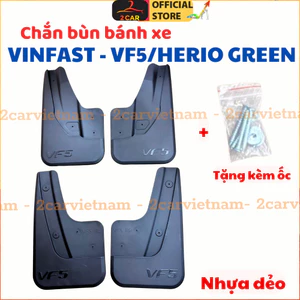 Chắn bùn bánh xe Vinfast VF5 / Herio Green - kèm ốc bắt, hạn chế bùn đất bắn lên xe