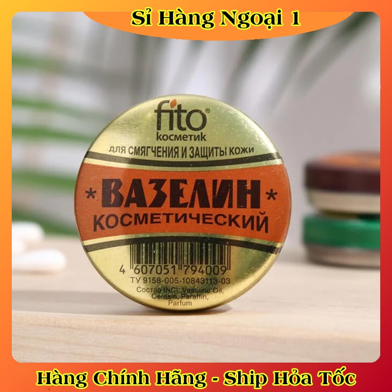 Sáp nẻ Vaseline Fito hộp thiếc 10g Nga chống khô, nứt nẻ da của Nga