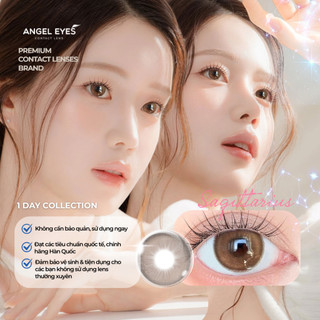Kính áp tròng 1 ngày màu nâu tự nhiên SAGITTARIUS Dia 14.5mm - Độ cận 0-10 nhãn hiệu Angel Eyes