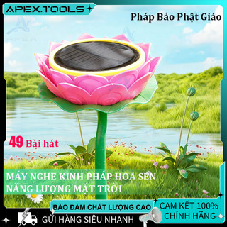 Máy Niệm Phật Năng Lượng Mặt Trời ，Máy Tụng Kinh Địa Tạng Năng Lượng Mặt Trời APEX Sen Vàng Âm Thanh To Rõ
