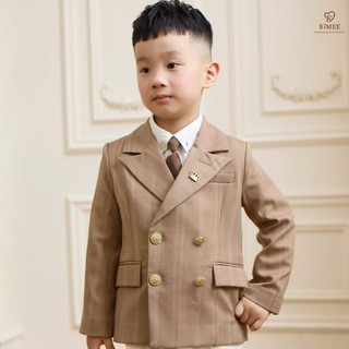 Set Vest Màu Nâu Cho Bé Trai KIMEE KIDS Dự Tiệc Sinh Nhật, Chất Liệu Thoải Mái, Từ 1-10 Tuổi Được Thiết Kế Bởi Kimee