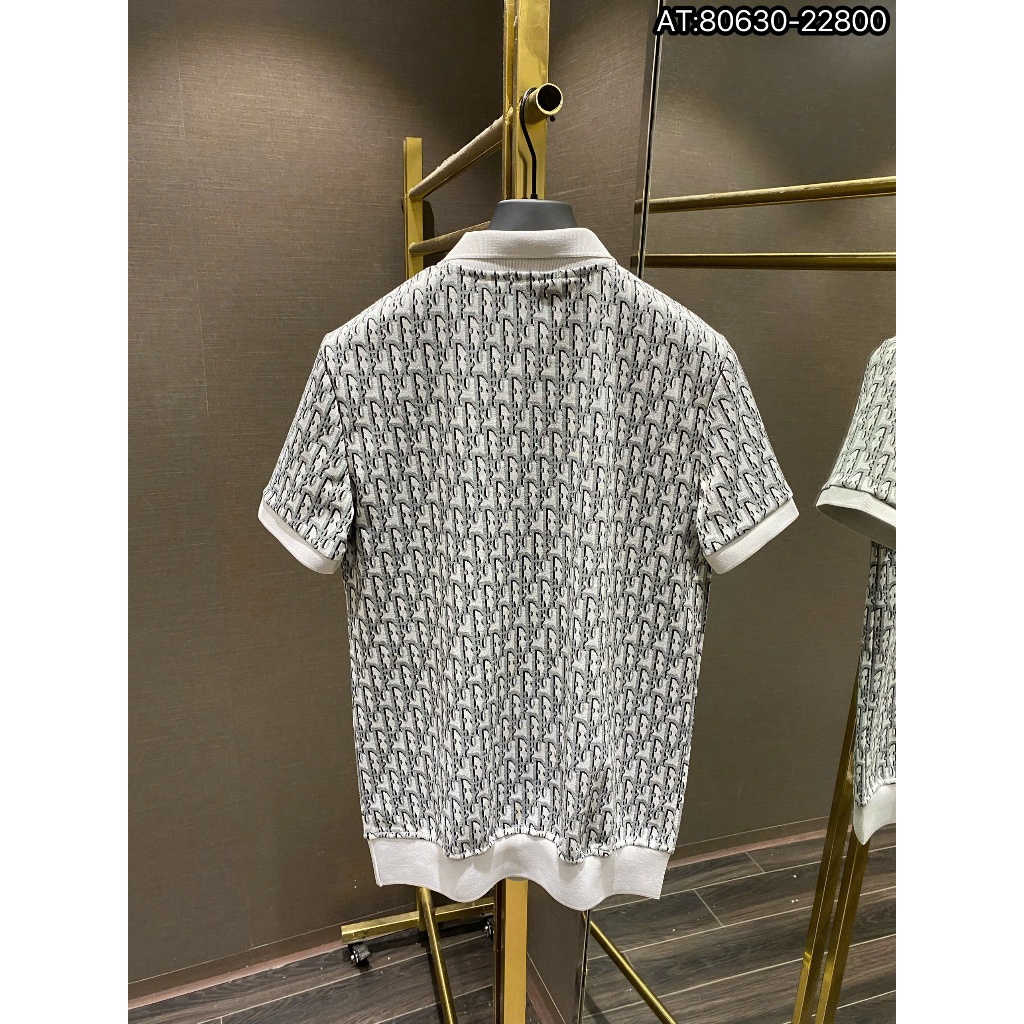 ÁO polo nam cổ tròn họa tiết tay ngắn phong cách trẻ trung chuẩn from