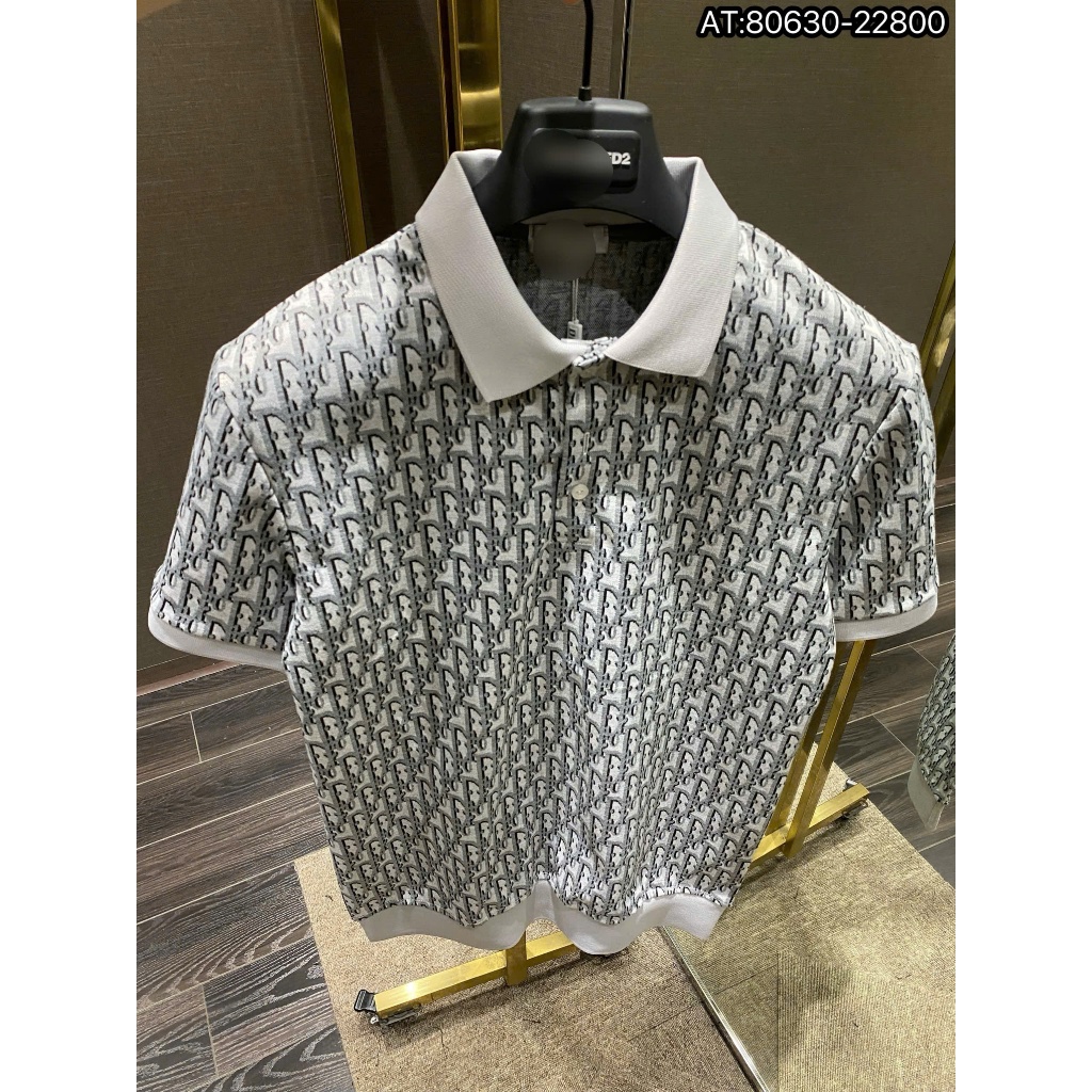 ÁO polo nam cổ tròn họa tiết tay ngắn phong cách trẻ trung chuẩn from
