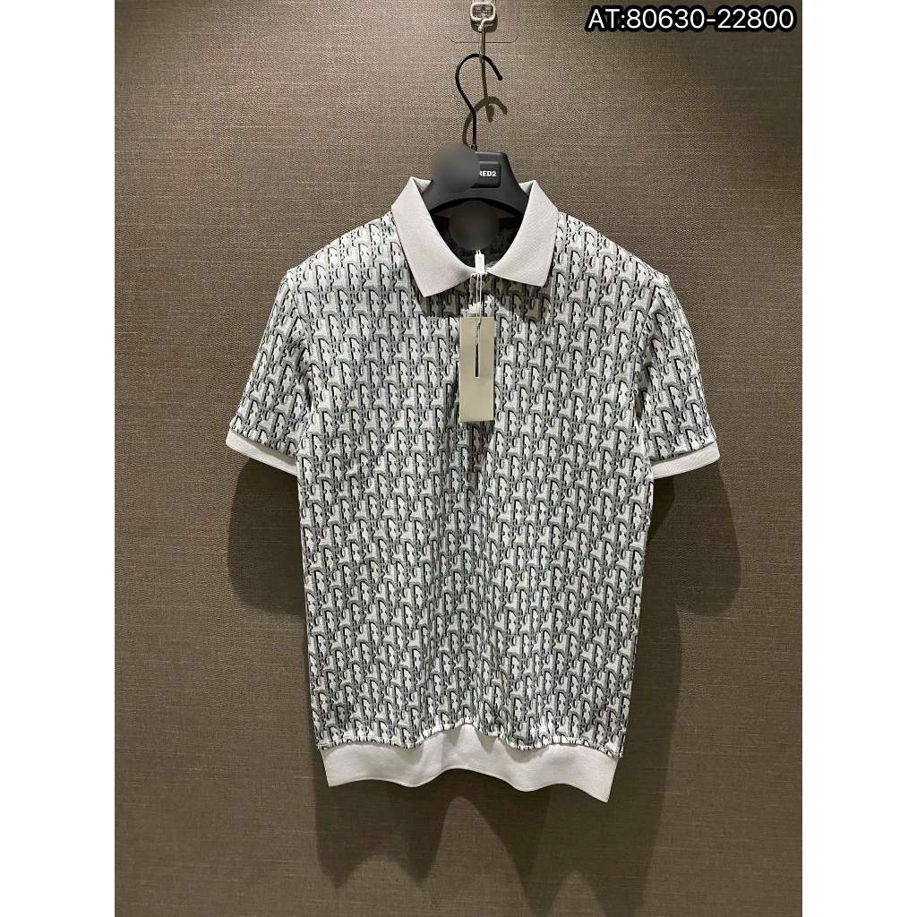 ÁO polo nam cổ tròn họa tiết tay ngắn phong cách trẻ trung chuẩn from