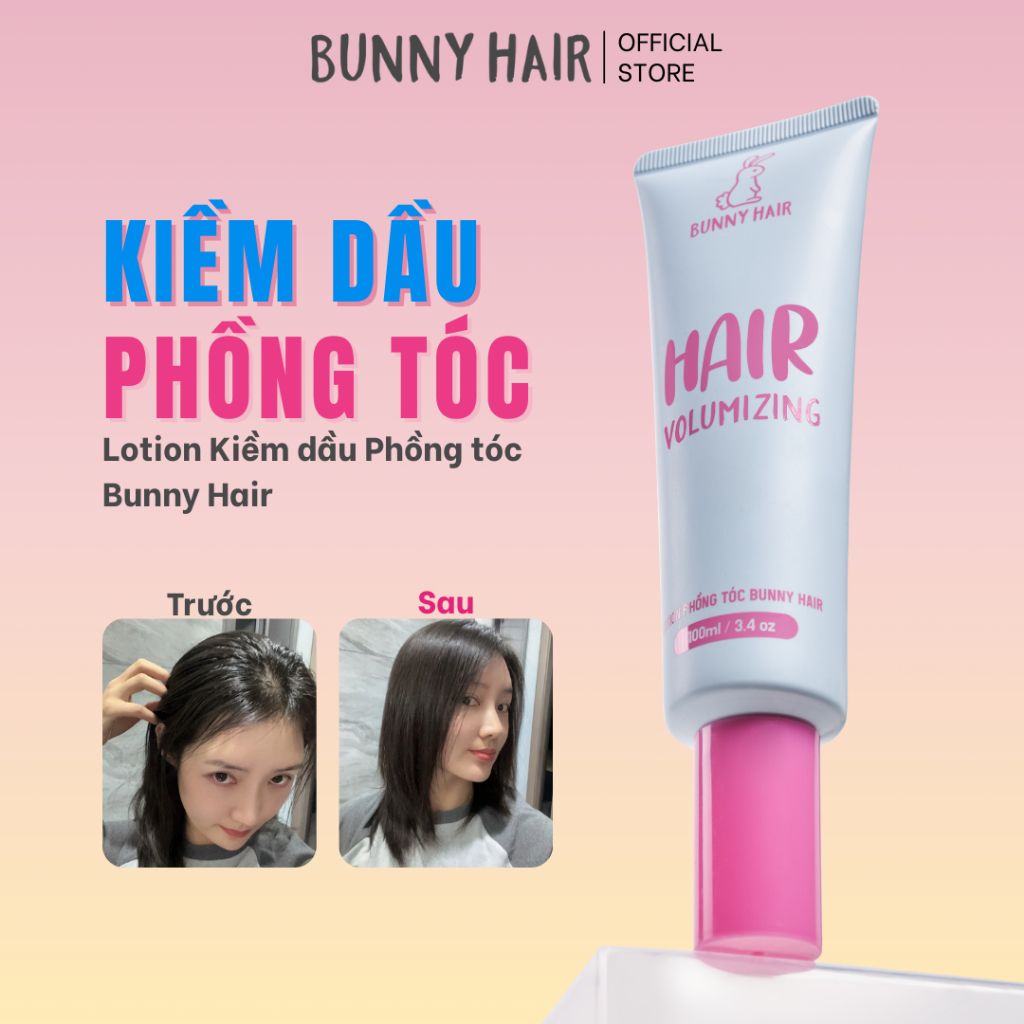 Lotion Kiềm dầu Phồng tóc Bunny Hair 100ml dành cho da đầu dầu, giảm bết, giảm ngứa, giúp tóc bồng bềnh | BigBuy360 - bigbuy360.vn
