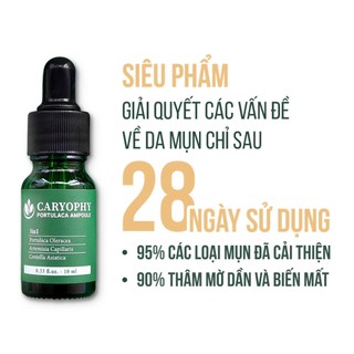 Tinh Chất Serum Caryophy Giảm Mụn, Mờ Thâm Mụn Caryophy Portulaca Ampoule 30ml