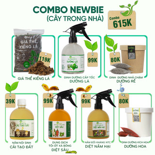 Nhà Thương Cây - COMBO NEWBIE 2 tối ưu cho cây TRONG NHÀ dành cho người mới trồng cây
