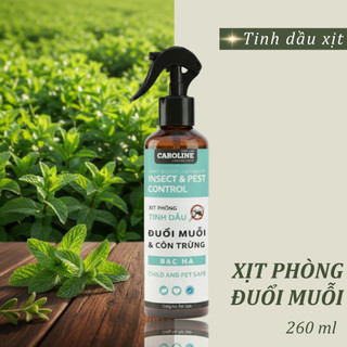 Xịt phòng tinh dầu Sả Chanh, Bạc Hà, Quế, Bạch Đàn Chanh xua đuổi muỗi, khử mùi