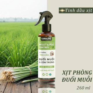Xịt phòng tinh dầu Sả Chanh, Bạc Hà, Quế, Bạch Đàn Chanh xua đuổi muỗi, khử mùi