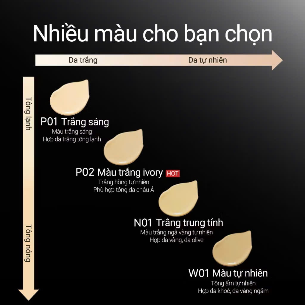 Kem nền Carslan Black Magnet Kháng nước Bám nền Bền màu suốt 24h | NHÍM HOUSE