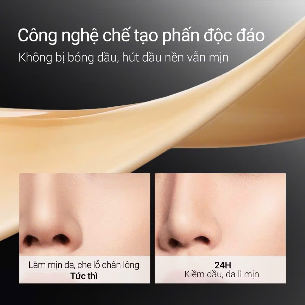 Kem nền Carslan Black Magnet Kháng nước Bám nền Bền màu suốt 24h | NHÍM HOUSE
