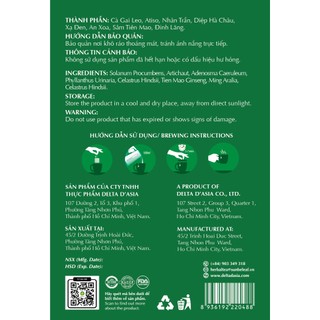Bát Vị An Trà Sunbeleaf - Bảo Vệ Gan Khỏi Tác Hại Của Rượu Bia, Tăng Cường Sức Khỏe Tổng Thể - Túi Zip 50 Gói Túi Lọc