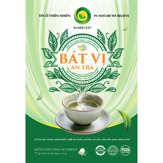 Bát Vị An Trà Sunbeleaf - Bảo Vệ Gan Khỏi Tác Hại Của Rượu Bia, Tăng Cường Sức Khỏe Tổng Thể - Túi Zip 50 Gói Túi Lọc
