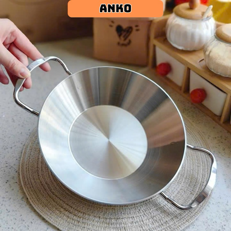 Chảo inox 18/10 chảo xào chảo chiên rán hàng Chockmen Đức size 20cm và ...