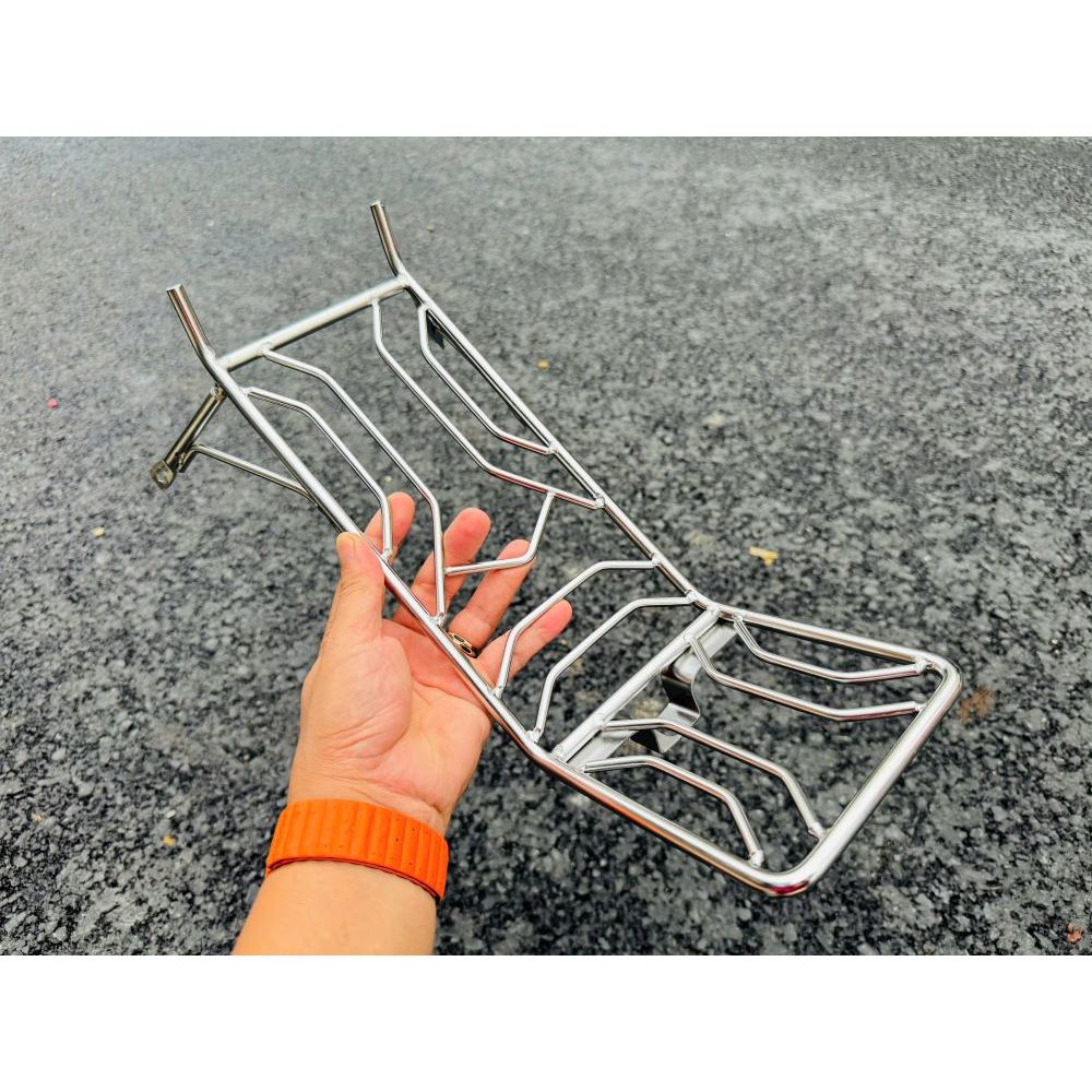 Baga xe máy mẫu Xương Cá INOX V1 và V2 gắn xe WAVE A110 đời 2017 đến 2025 hàng chất lượng giá tốt