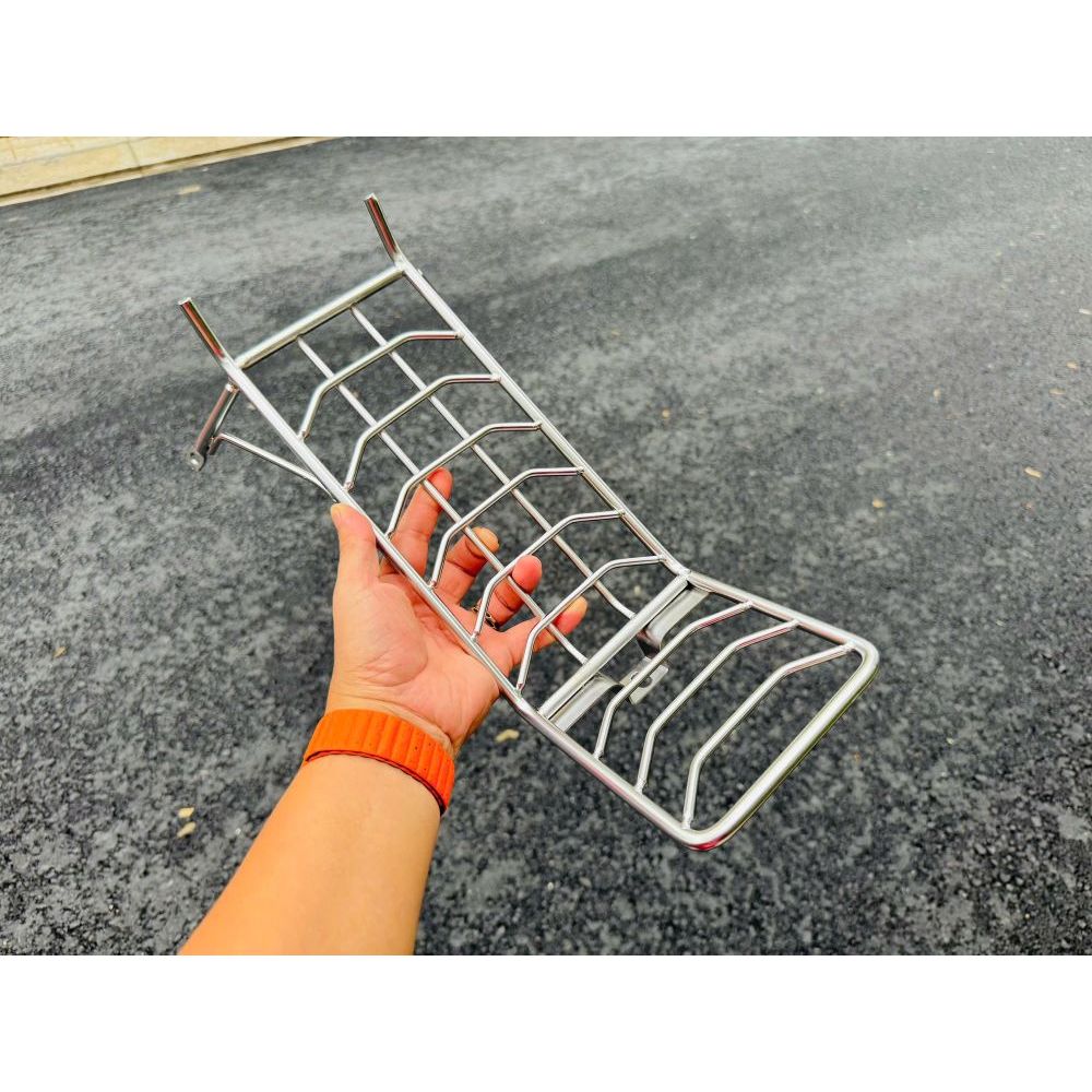 Baga xe máy mẫu Xương Cá INOX V1 và V2 gắn xe WAVE A110 đời 2017 đến 2025 hàng chất lượng giá tốt