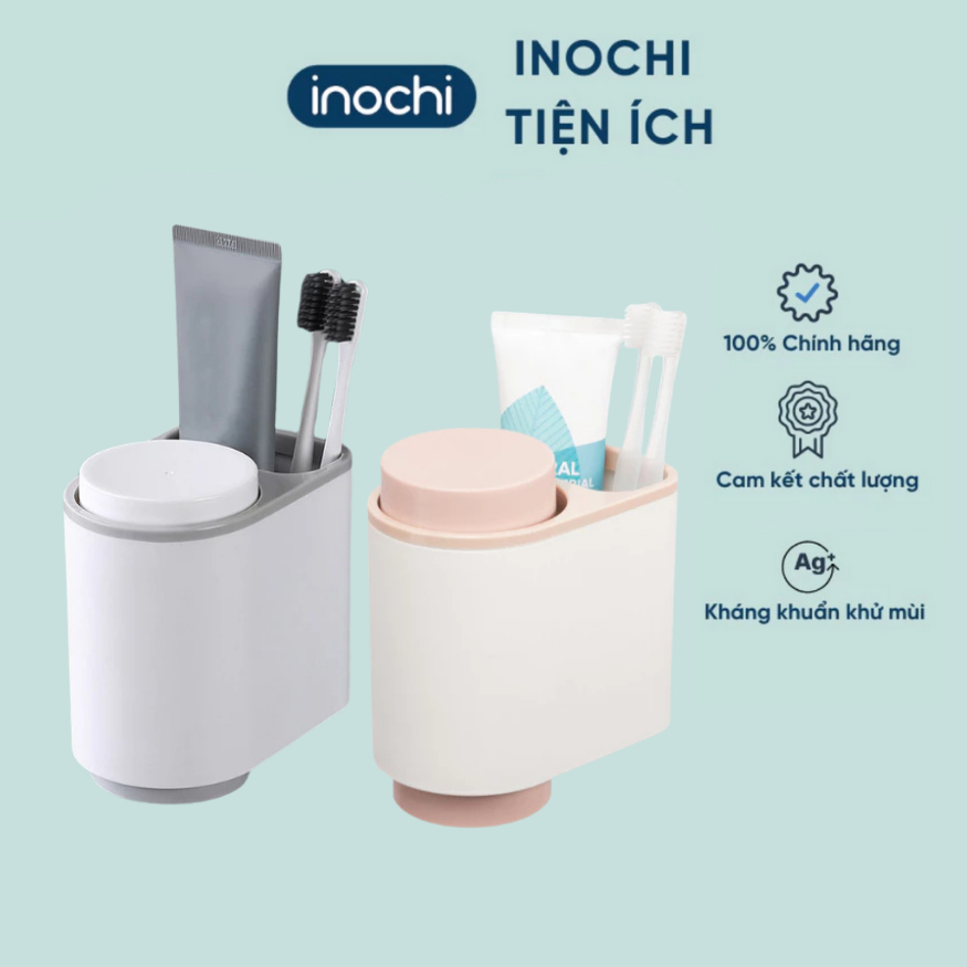 Kệ treo bàn chải đánh răng đa năng Nachi loại 2 cốc tiêu chuẩn Nhật - CHÍNH HÃNG INOCHI