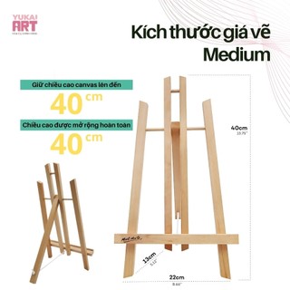[Hỏa tốc HCM] Giá Vẽ Trưng Bày Để Bàn Mont Marte - Mini Display Easel Beech - Small/Medium