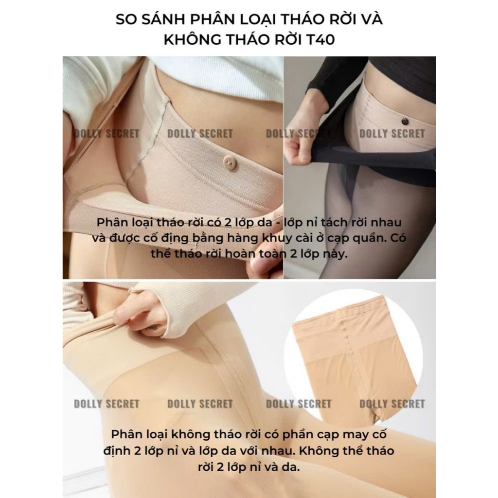Quần Tất Nữ 3D Lót Nỉ 2 Lớp Allure Sang Chảnh Phụ Kiện Thời Trang QC TL.Online Shop QT001
