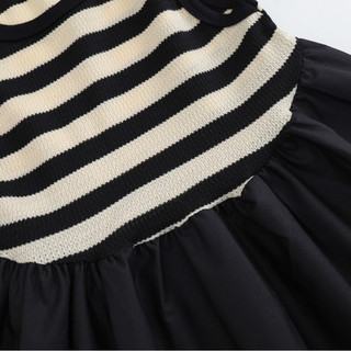 Váy Cho Bé Gái, Váy Sát Nách  Kẻ Sọc Váy Xòe Cá Tính Năng Động Chất Liệu Cotton