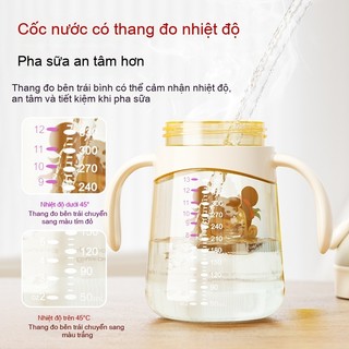 Youkebei Bình nước cho bé đi học - Bình tập hút cho bé trai và bé gái tiện lợi, cốc uống nước cho bé dễ thương