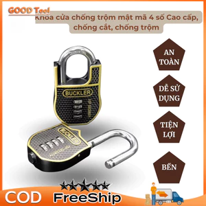 Ổ khóa mật mã 4 số cao cấp Blucker, chống cắt, chống nước, chống trộm, an toàn, cho nhà cửa, nhà kho