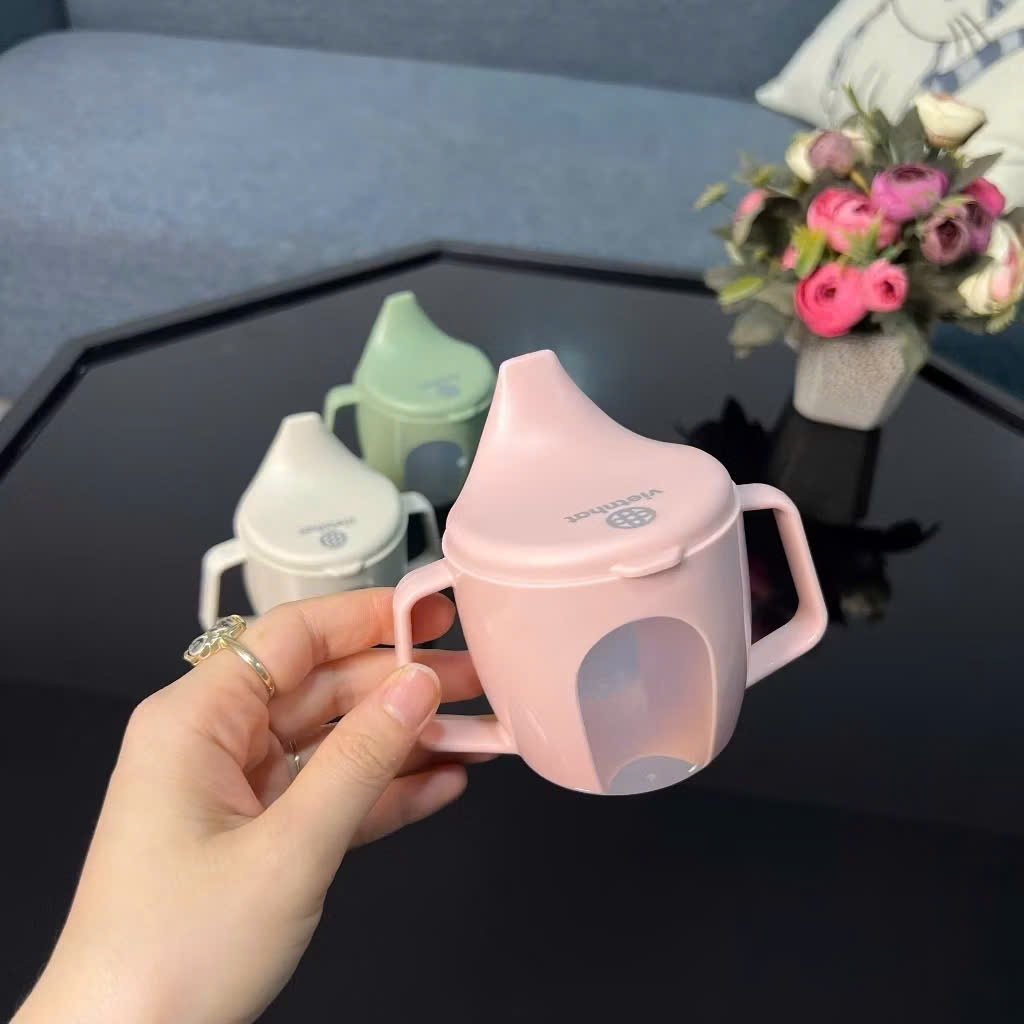 Bình Nước Cho Bé Đầu Hút Chống Sặc, Bình Nước Việt Nhật Tập Uống Cho Bé