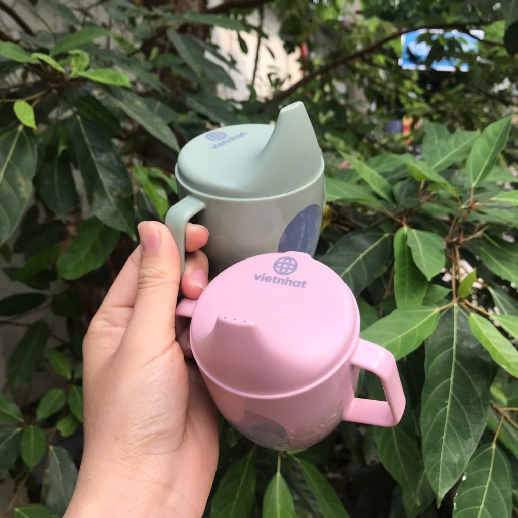 Bình Nước Cho Bé Đầu Hút Chống Sặc, Bình Nước Việt Nhật Tập Uống Cho Bé