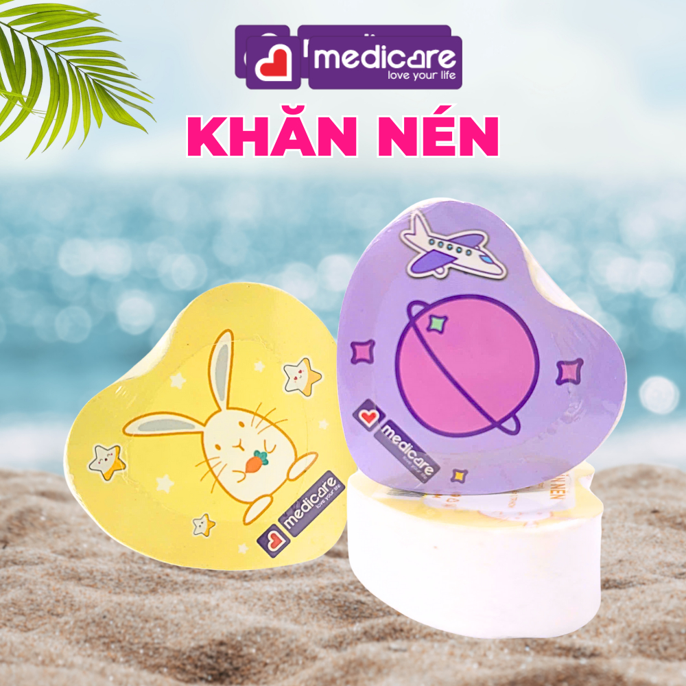 Khăn Nén MEDiCARE 35x35cm giao hình ngẫu nhiên (1 cái)
