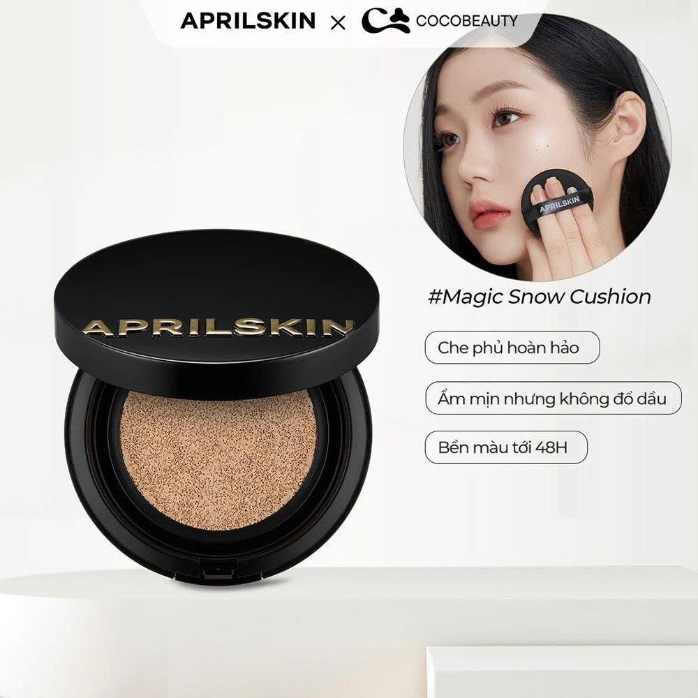 PHẤN NƯỚC APRIL SKIN BLACK MAGIC CUSHION 15g