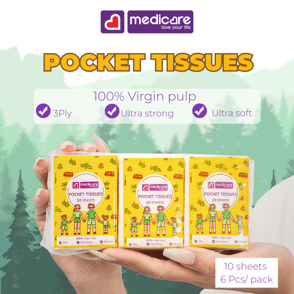 Khăn giấy bỏ túi MEDiCARE bịch 6 gói