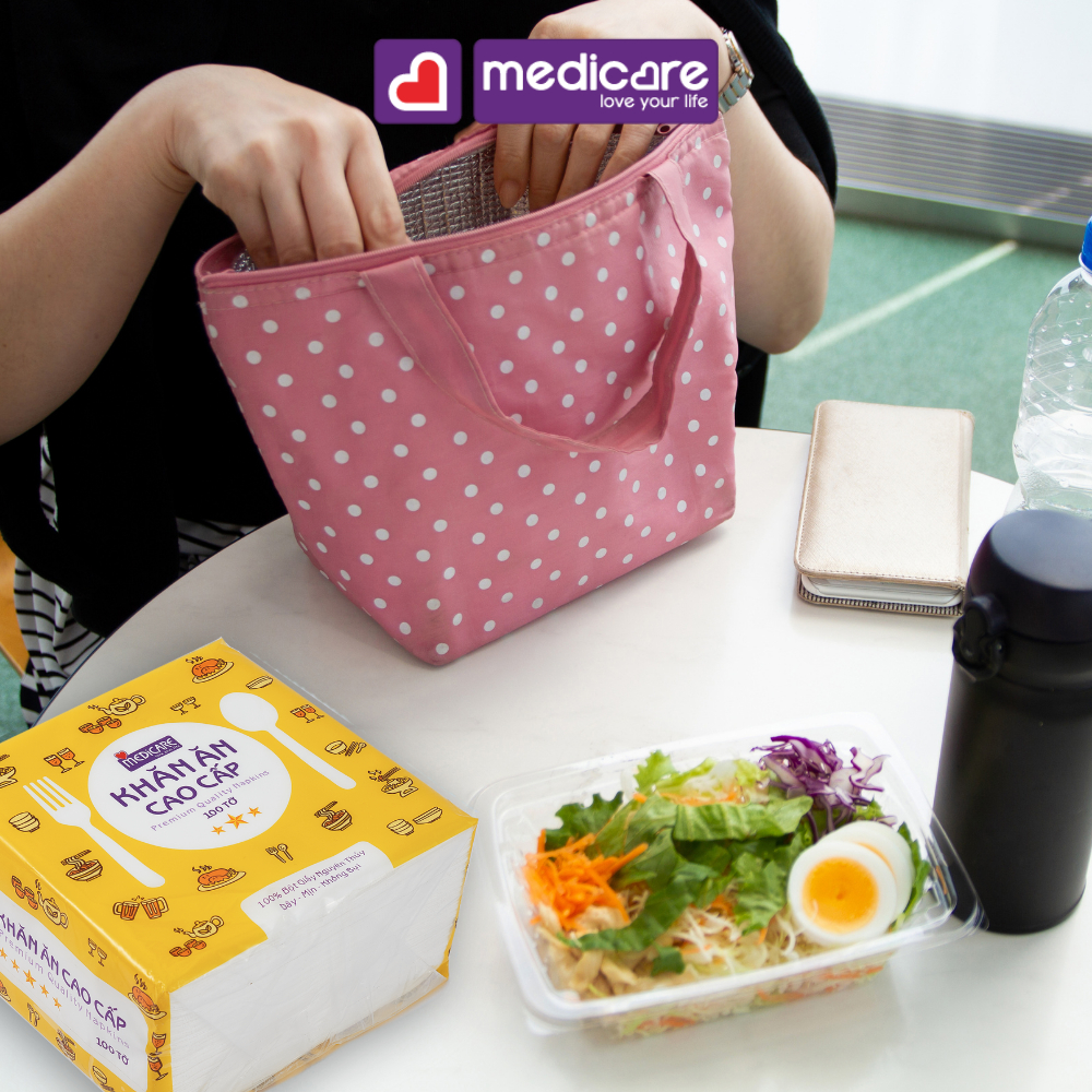 Khăn giấy ăn MEDiCARE đa năng 100 tờ