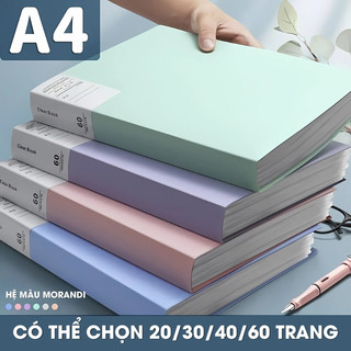File Lá Đựng Tài Liệu A4 Trong Suốt 30 Lá 60 Lá Cao Cấp – Tệp Đựng Hồ Sơ Văn Phòng, Học Tập
