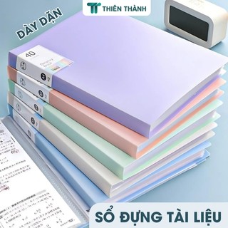 File Lá Đựng Tài Liệu A4 Trong Suốt 30 Lá 60 Lá Cao Cấp – Tệp Đựng Hồ Sơ Văn Phòng, Học Tập