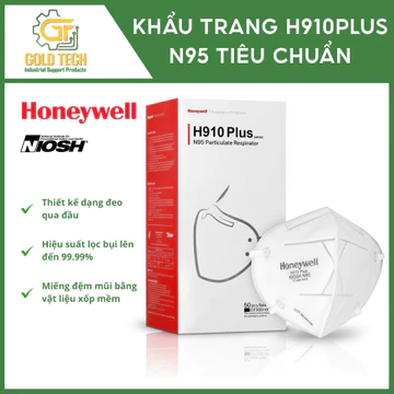 COMBO 20 KHẨU TRANG H910PLUS N95 LỌC BỤI SIÊU MỊN, NGĂN VI KHUẨN, THOÁNG KHÍ, BẢO HỘ HÔ HẤP AN TOÀN