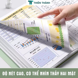 File Lá Đựng Tài Liệu A4 Dày Dặn – Tệp Đựng Tài Liệu 30 40 Lá Bền Chắc, Chống Thấm Nước