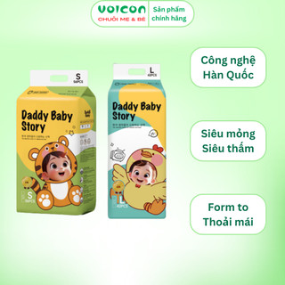 Tã/ Bỉm Dán/ Quần Daddy Baby Hàn Quốc – Siêu mỏng nhẹ, thấm hút vượt trội, giữ khô đến 12 giờ